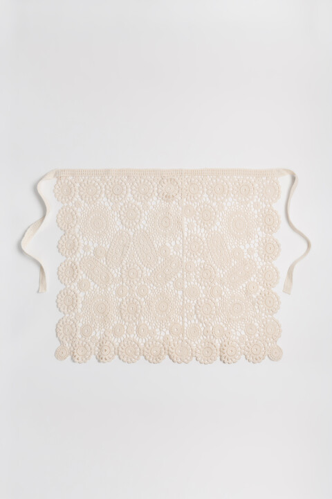 

Пояс-парео вязаный ажурный, Молочный, Пояс-парео вязаный ажурный