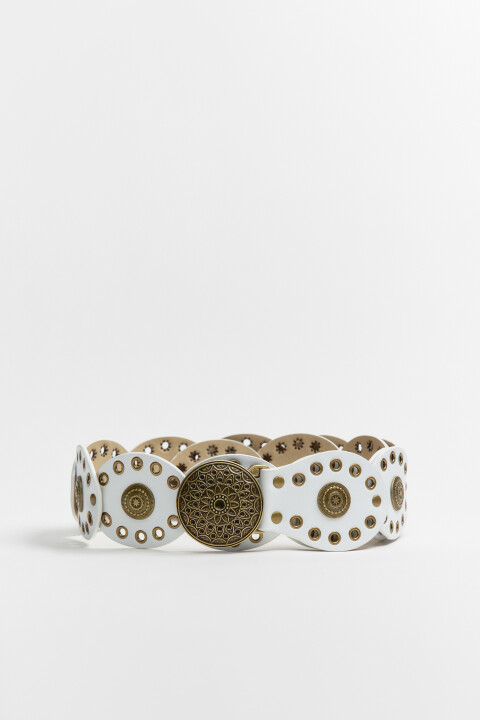 

Ремень женский, Молочный, ремень женский