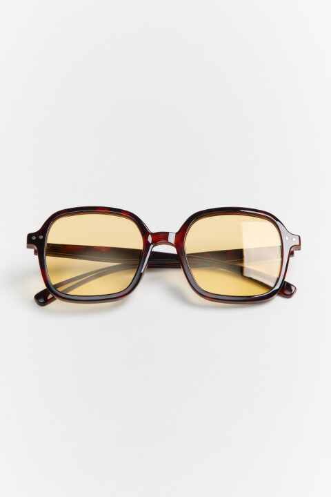 

Очки солнцезащитные квадратные, Черный, Очки солнцезащитные квадратные