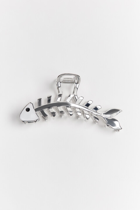 

Заколка-краб для волос в виде рыбы, Серый, Заколка-краб для волос в виде рыбы