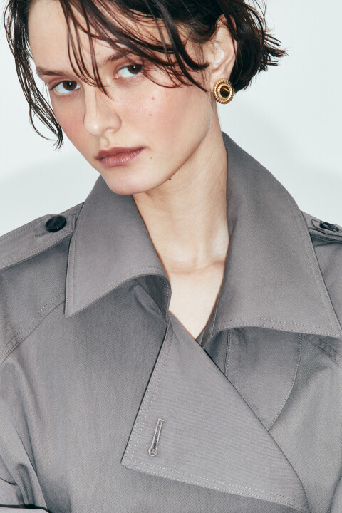 

Серьги-гвоздики золотистые с искусственным камнем, Серый, Серьги-гвоздики золотистые с искусственным камнем