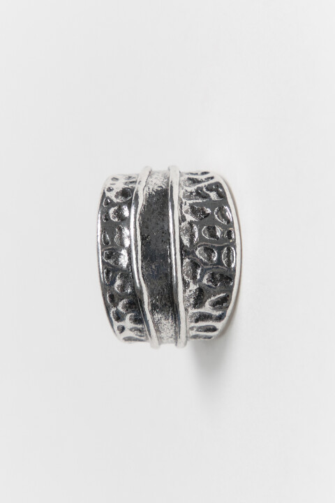 

Кольцо широкое потертое, Черный, Кольцо широкое потертое