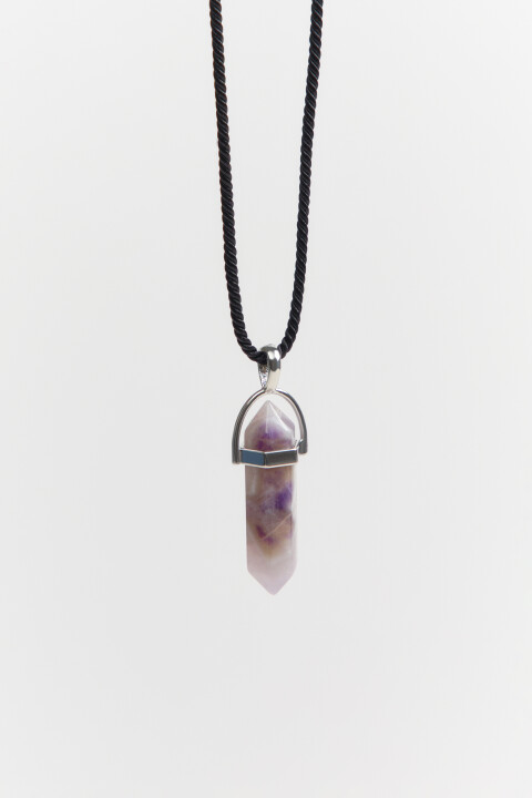 

Колье-шнурок с кристаллом, Мультиколор, Колье-шнурок с кристаллом