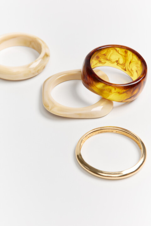 

Набор браслетов разной формы и толщины (4 штуки), Мультиколор, Набор браслетов разной формы и толщины (4 штуки)