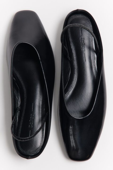 

Туфли-слингбэки с закругленным мысом, Молочный, Туфли-слингбэки с закругленным мысом