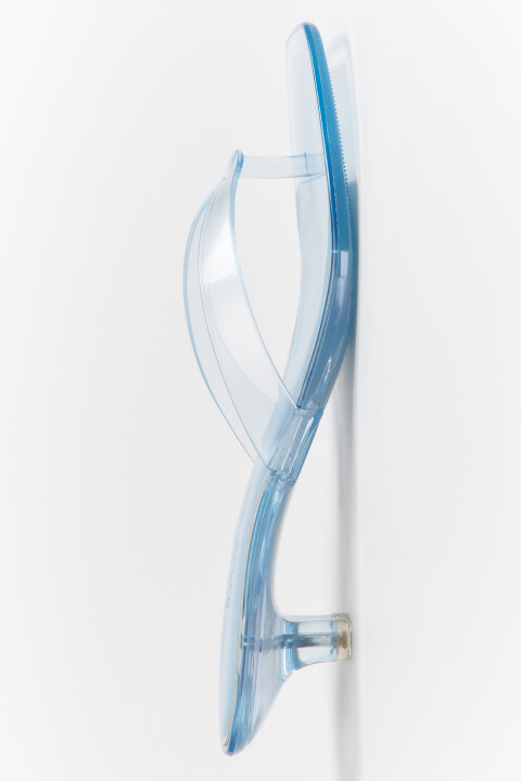 

Сабо-вьетнамки прозрачные с квадратным носом на каблуке, Голубой, Сабо-вьетнамки прозрачные с квадратным носом на каблуке