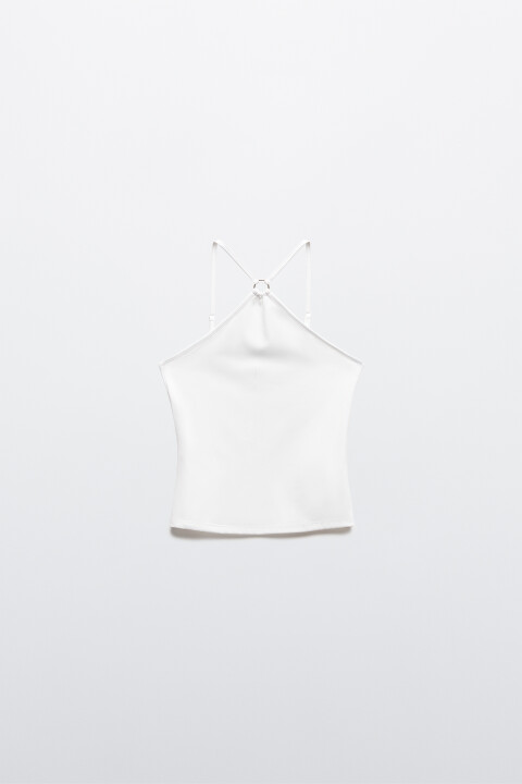 

Майка-топ облегающая на тонких бретелях, Черный, Майка-топ облегающая на тонких бретелях