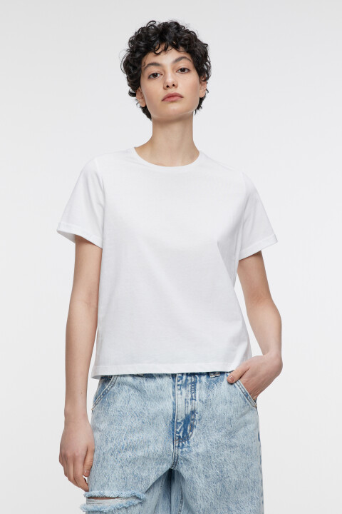 

Футболка BOXY хлопковая базовая, Белый, Футболка BOXY хлопковая базовая