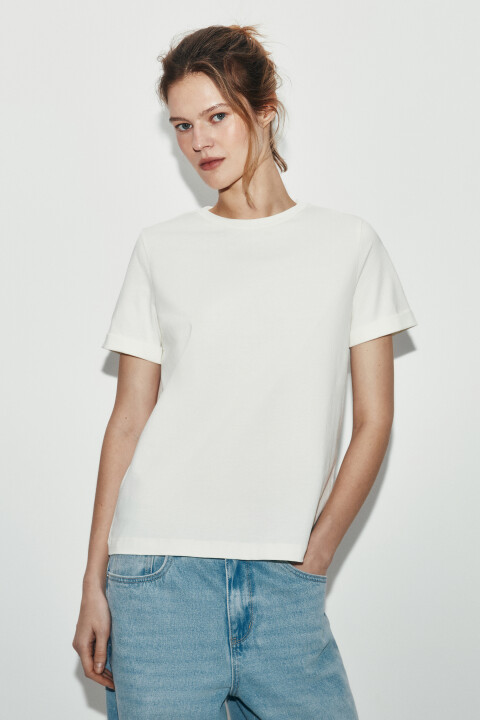 

Футболка короткая базовая из хлопка, Розовый, Футболка короткая базовая из хлопка