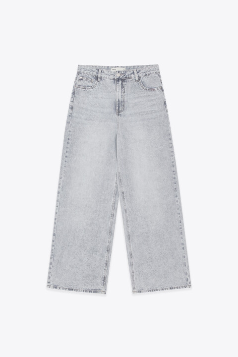 

Джинсы багги со средней посадкой, Серый, Джинсы багги со средней посадкой