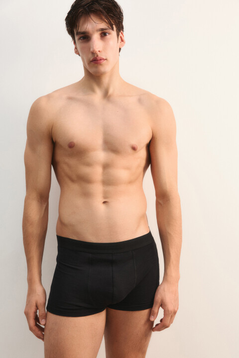 

Трусы-боксеры хлопковые базовые, Черный, Трусы-боксеры хлопковые базовые