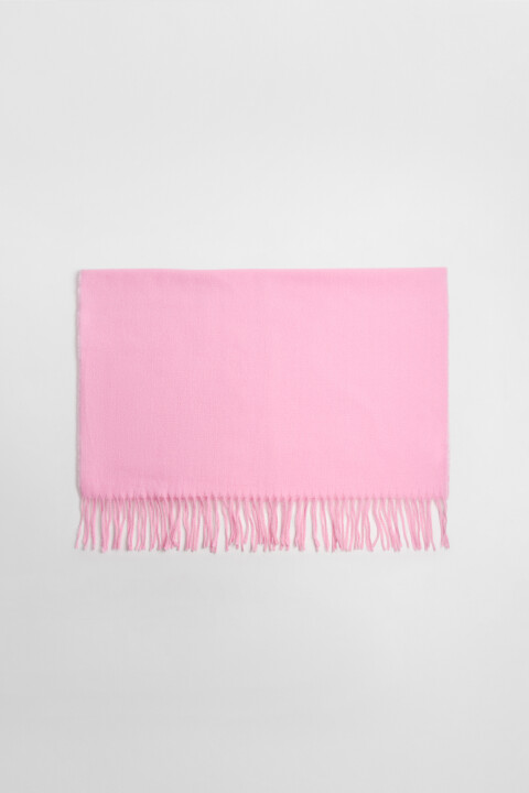 Шарф тонкий базовый с бахромой