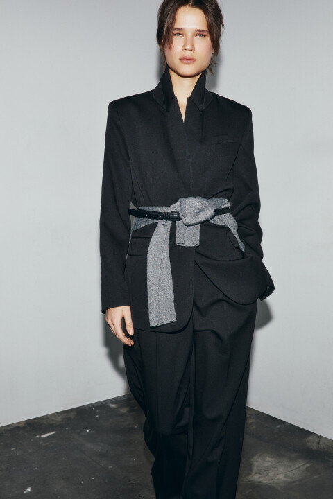 

Пиджак прямой классический, Черный, Пиджак прямой классический