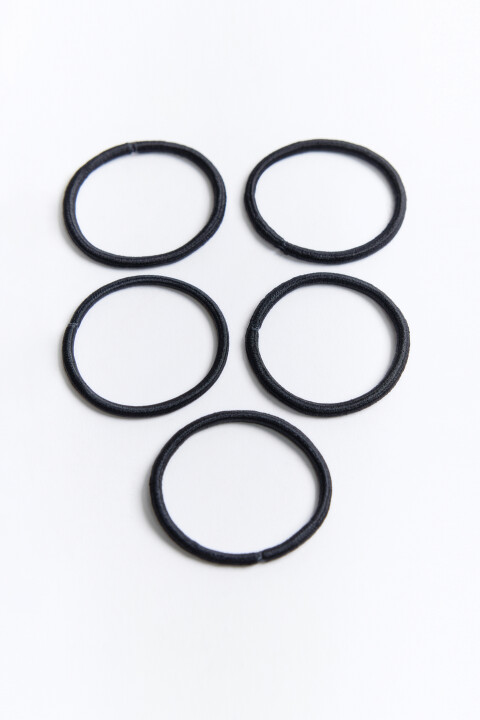 

Набор резинок для волос (5 штук), Черный, Набор резинок для волос (5 штук)