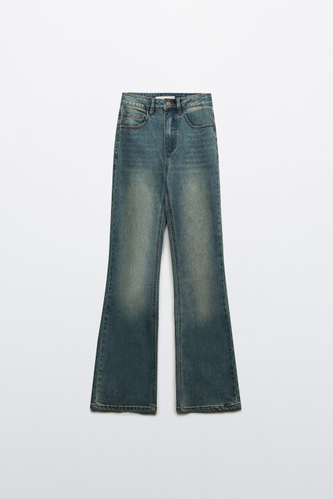 

Джинсы flare расклешенные с высокой посадкой, Синий, Джинсы flare расклешенные с высокой посадкой