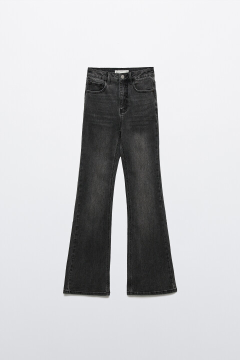 

Джинсы flare расклешенные с высокой посадкой, Серый, Джинсы flare расклешенные с высокой посадкой