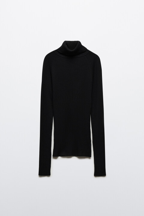 Водолазка вискозная в рубчик