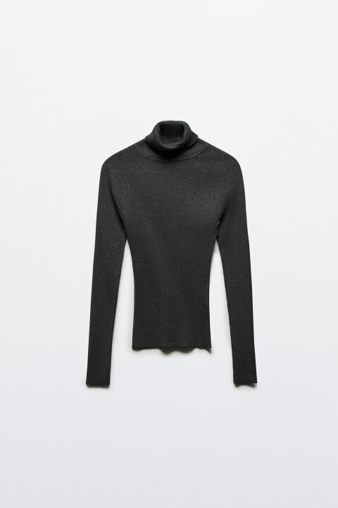 Водолазка вискозная в рубчик