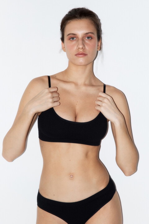 

Бюстгальтер-топ в рубчик с эффектом пуш-ап, Черный, Бюстгальтер-топ в рубчик с эффектом пуш-ап