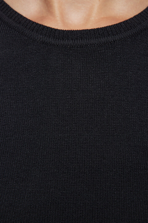 

Топ-майка вискозный облегающий тонкой вязки, Черный, Топ-майка вискозный облегающий тонкой вязки