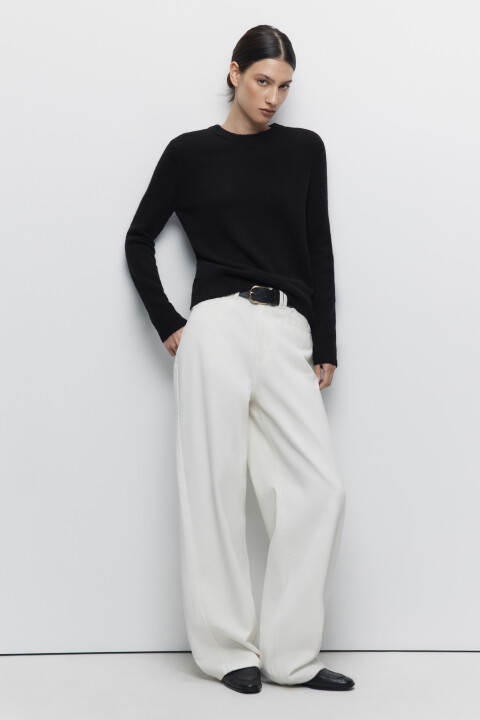 

Джемпер толстой вязки базовый, Черный, Джемпер толстой вязки базовый