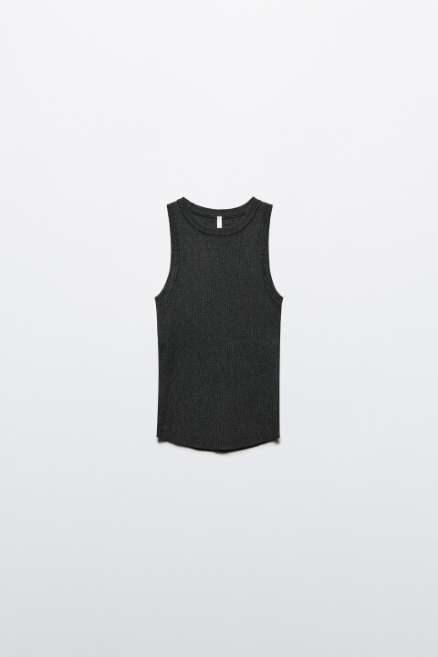 

Майка вискозная на широких бретелях, Серый, Майка вискозная на широких бретелях