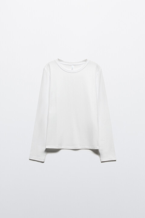 Лонгслив из хлопкового трикотажа