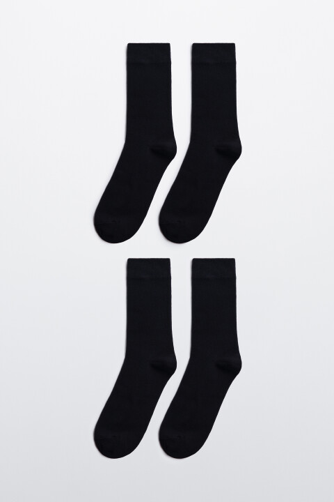 

Набор носков высоких базовых (2 пары), Черный, Набор носков высоких базовых (2 пары)