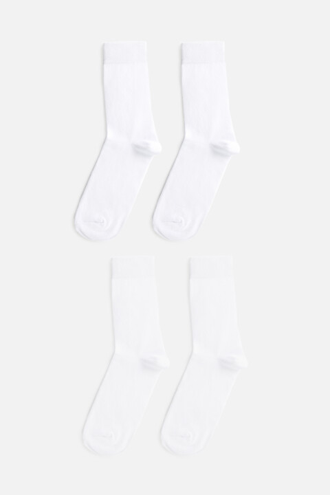 

Набор носков высоких базовых (2 пары), Белый, Набор носков высоких базовых (2 пары)