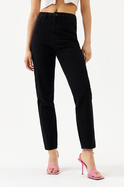 

Джинсы mom-slim, Черный, Джинсы mom-slim