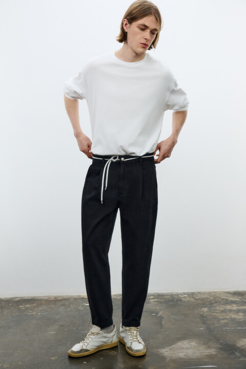 

Джинсы-бананы со средней посадкой, Черный, Джинсы-бананы со средней посадкой