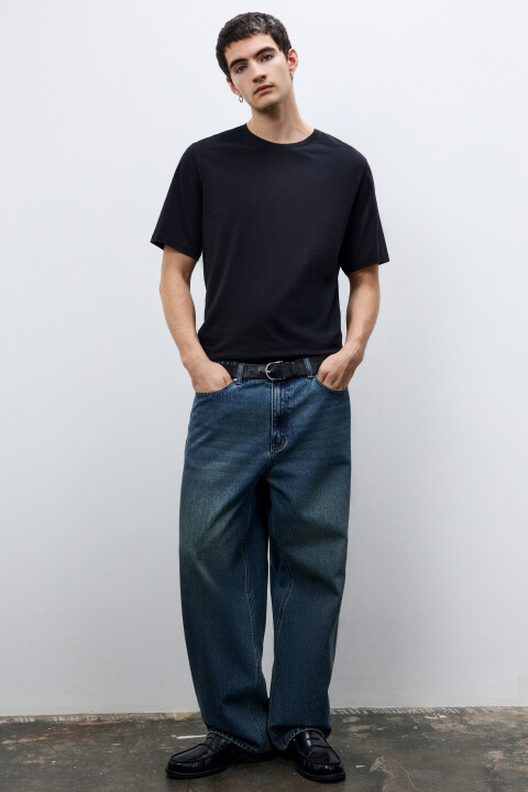 

Футболка базовая из хлопка, Черный, Футболка базовая из хлопка