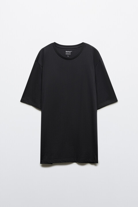 

Футболка базовая из хлопка, Черный, Футболка базовая из хлопка