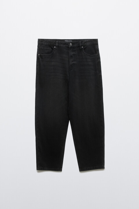 

Джинсы-бананы зауженные, Черный, Джинсы-бананы зауженные