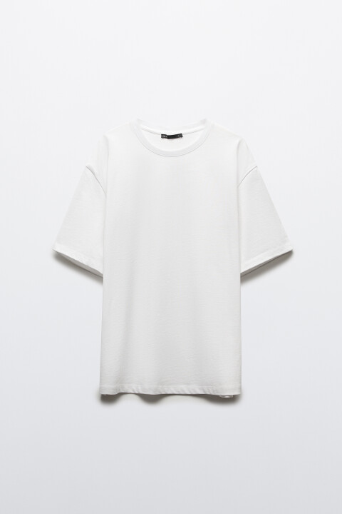 

Футболка базовая плотная из хлопка, Белый, Футболка базовая плотная из хлопка