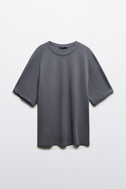 

Футболка базовая из плотного хлопка, Серый, Футболка базовая из плотного хлопка