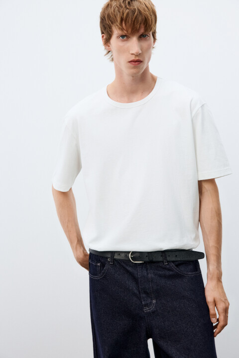 

Футболка хлопковая базовая, Белый, Футболка хлопковая базовая