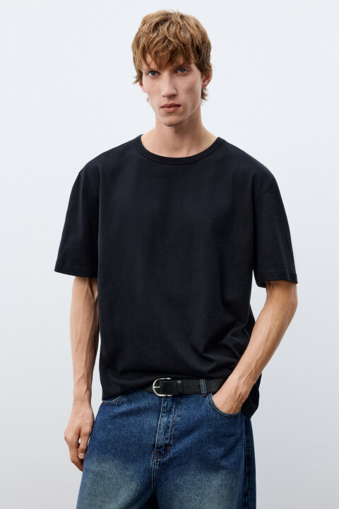 

Футболка хлопковая базовая, Черный, Футболка хлопковая базовая