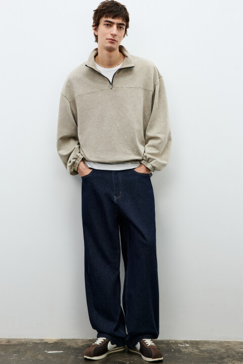 

Джинсы skater fit широкие, Синий, Джинсы skater fit широкие