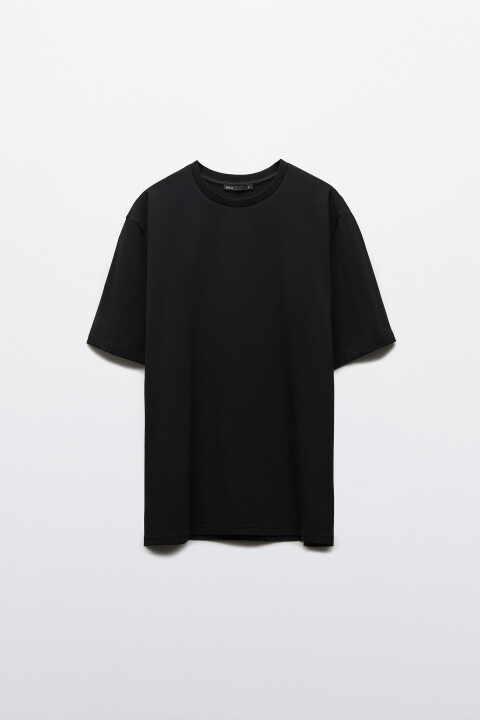 

Футболка хлопковая базовая, Черный, Футболка хлопковая базовая