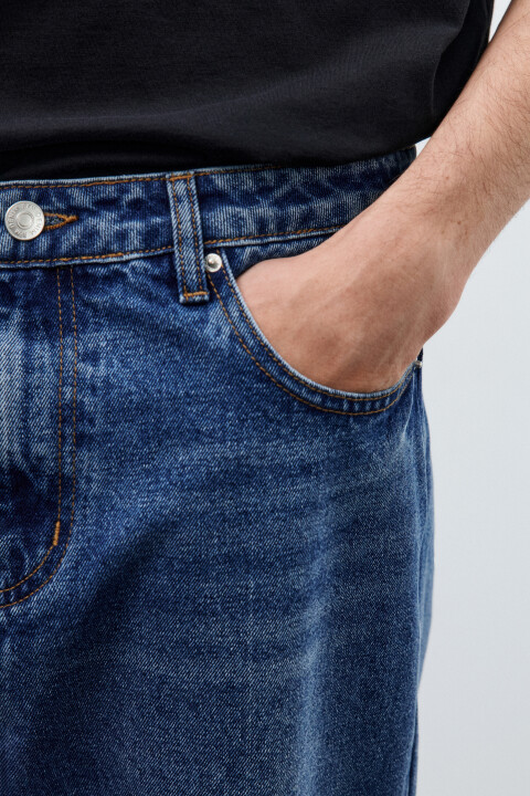 

Джинсы зауженные базовые, Голубой, Джинсы зауженные базовые