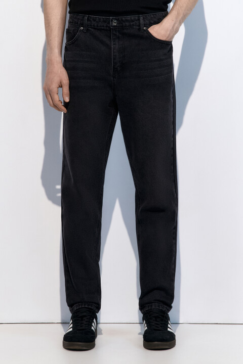 

Джинсы зауженные базовые, Черный, Джинсы зауженные базовые