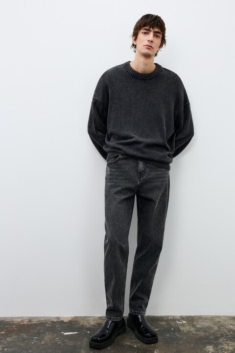 

Джинсы зауженные базовые, Серый, Джинсы зауженные базовые