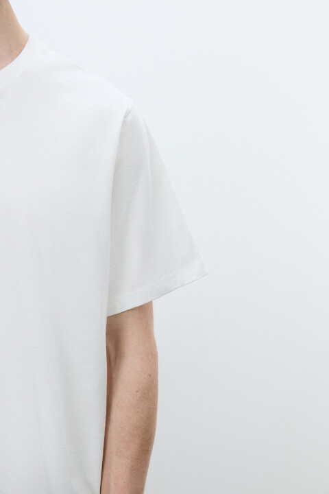 

Футболка базовая с V-вырезом, Белый, Футболка базовая с V-вырезом