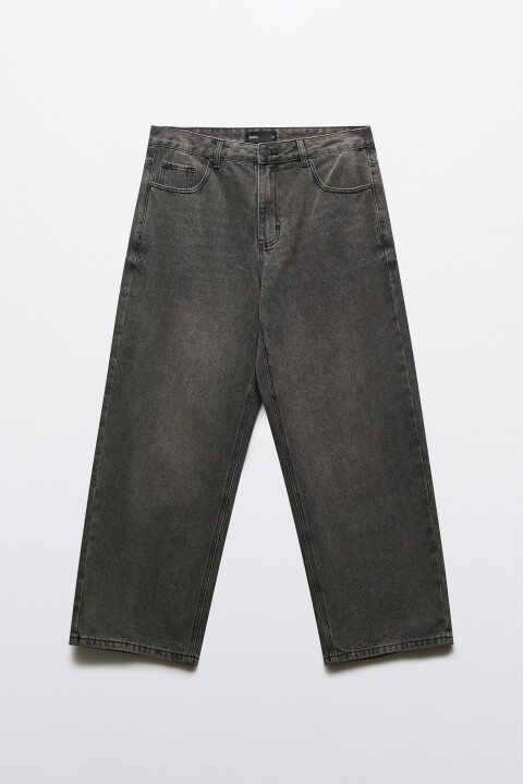 

Джинсы wide leg широкие базовые, Серый, Джинсы wide leg широкие базовые