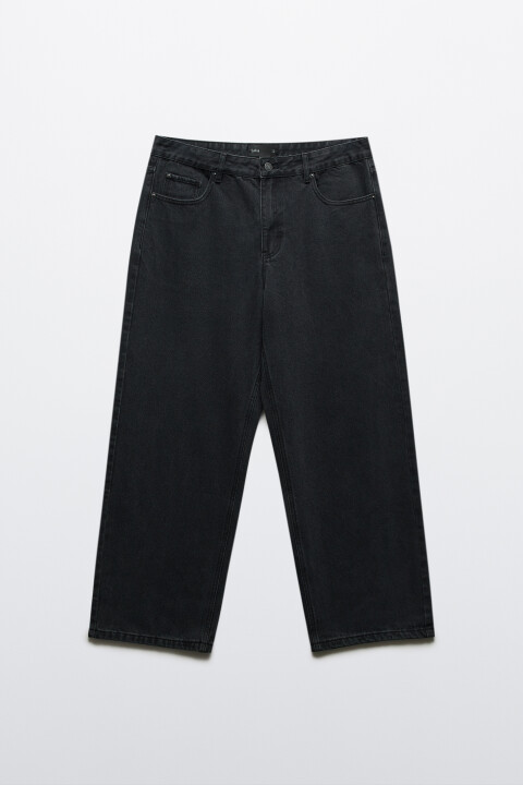 

Джинсы wide leg широкие базовые, Черный, Джинсы wide leg широкие базовые