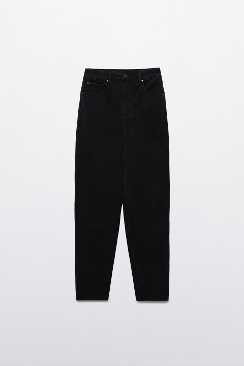 

Джинсы mom fit с высокой посадкой, Черный, Джинсы mom fit с высокой посадкой