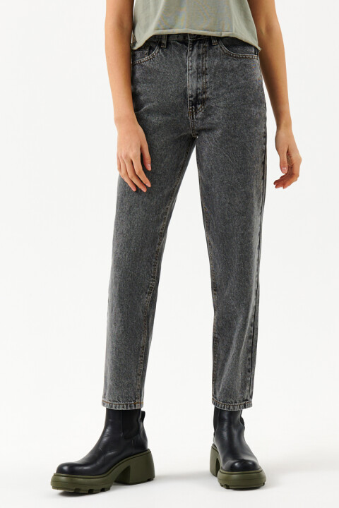 

Джинсы mom light с высокой посадкой, Серый, Джинсы mom light с высокой посадкой