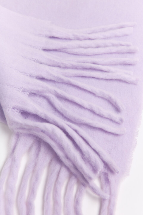 

Шарф теплый с бахромой, Желтый, Шарф теплый с бахромой