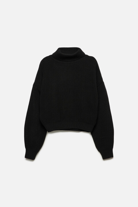 Свитер RibSweater толстой вязки с воротником
